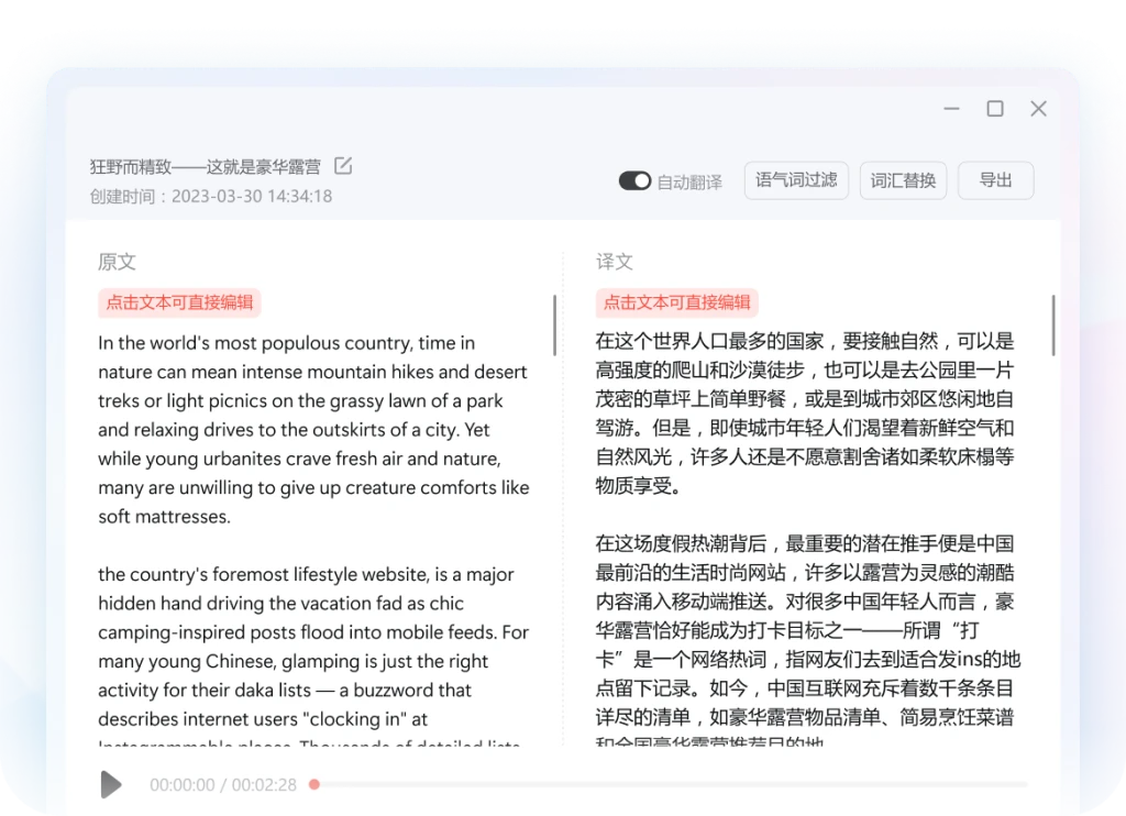 有道翻译 在线文档翻译 PDF Word翻译截图